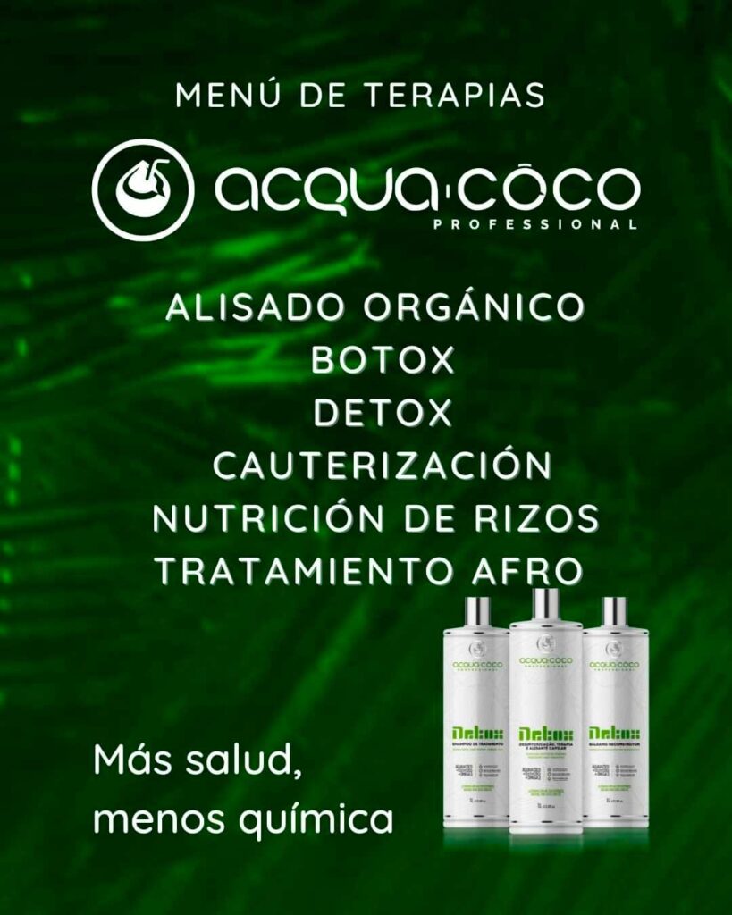 Terapias orgánicas Acqua Coco en Peluquería Gijón